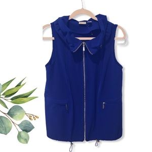 NEW! Zenergy Chico's Royal Blue Zipper Vest Small